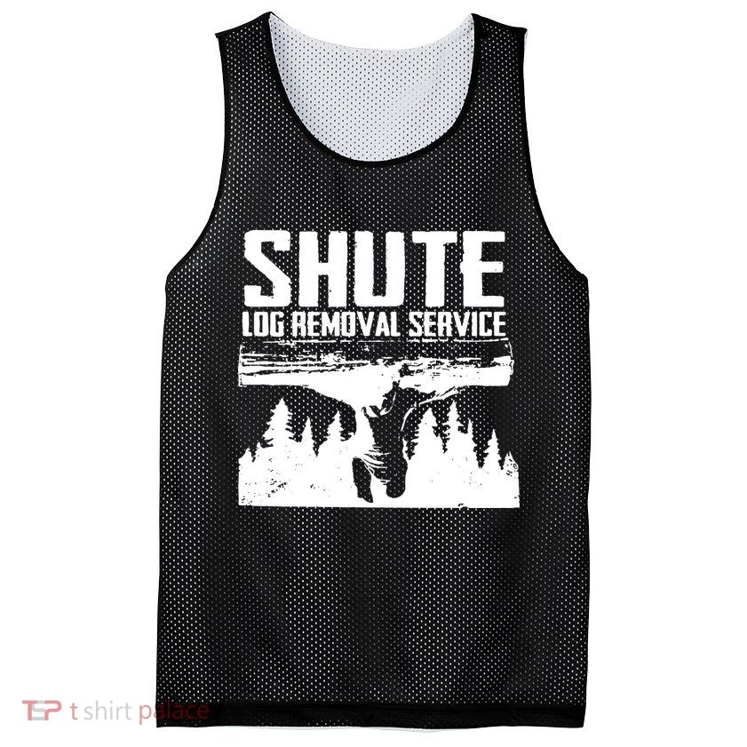 Shute Log Removal Service Mesh Reversible Basketball Jersey Tank