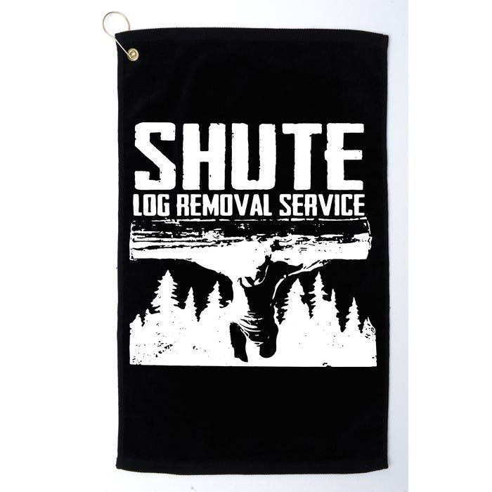 Shute Log Removal Service Golf Towel