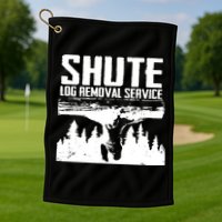 Shute Log Removal Service Golf Towel