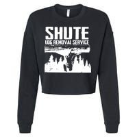 Shute Log Removal Service Cropped Pullover Crew