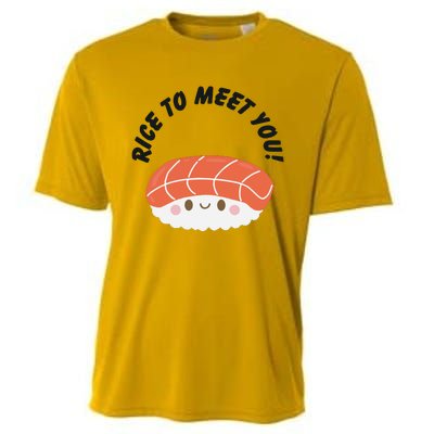 Sushi Lover Rice To Meet You Cooling Performance Crew T-Shirt