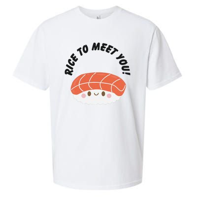 Sushi Lover Rice To Meet You Sueded Cloud Jersey T-Shirt