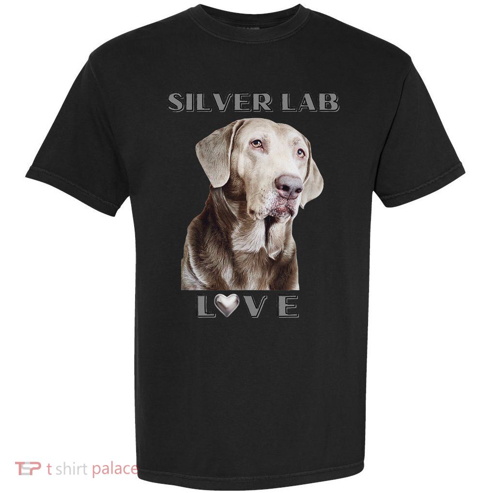 Silver Labrador Retriever Dog Garment-Dyed Heavyweight T-Shirt