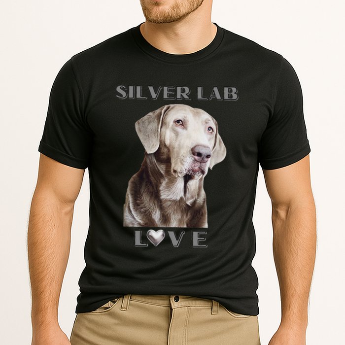 Silver Labrador Retriever Dog Cooling Performance Crew T-Shirt