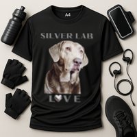 Silver Labrador Retriever Dog Cooling Performance Crew T-Shirt