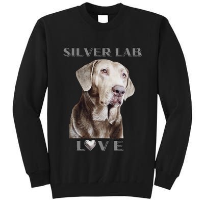 Silver Labrador Retriever Dog Tall Sweatshirt