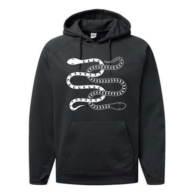 Snake Lover Reptile Fans Herpetologist Ophiologist Ophiology Performance Fleece Hoodie