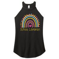 School Librarian Rainbow Women's Perfect Tri Rocker Tank