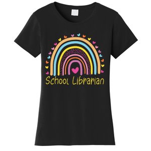 School Librarian Rainbow Women's T-Shirt