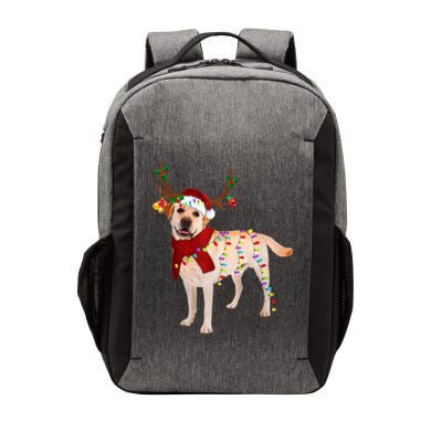 Santa Labrador Retriever Reindeer Light Christmas T Vector Backpack