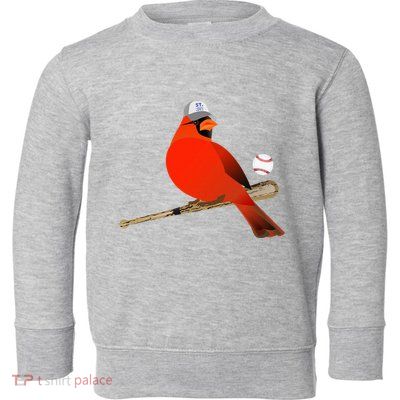 Saint Louis Red Cardinal Funny Bird Design Toddler Sweatshirt