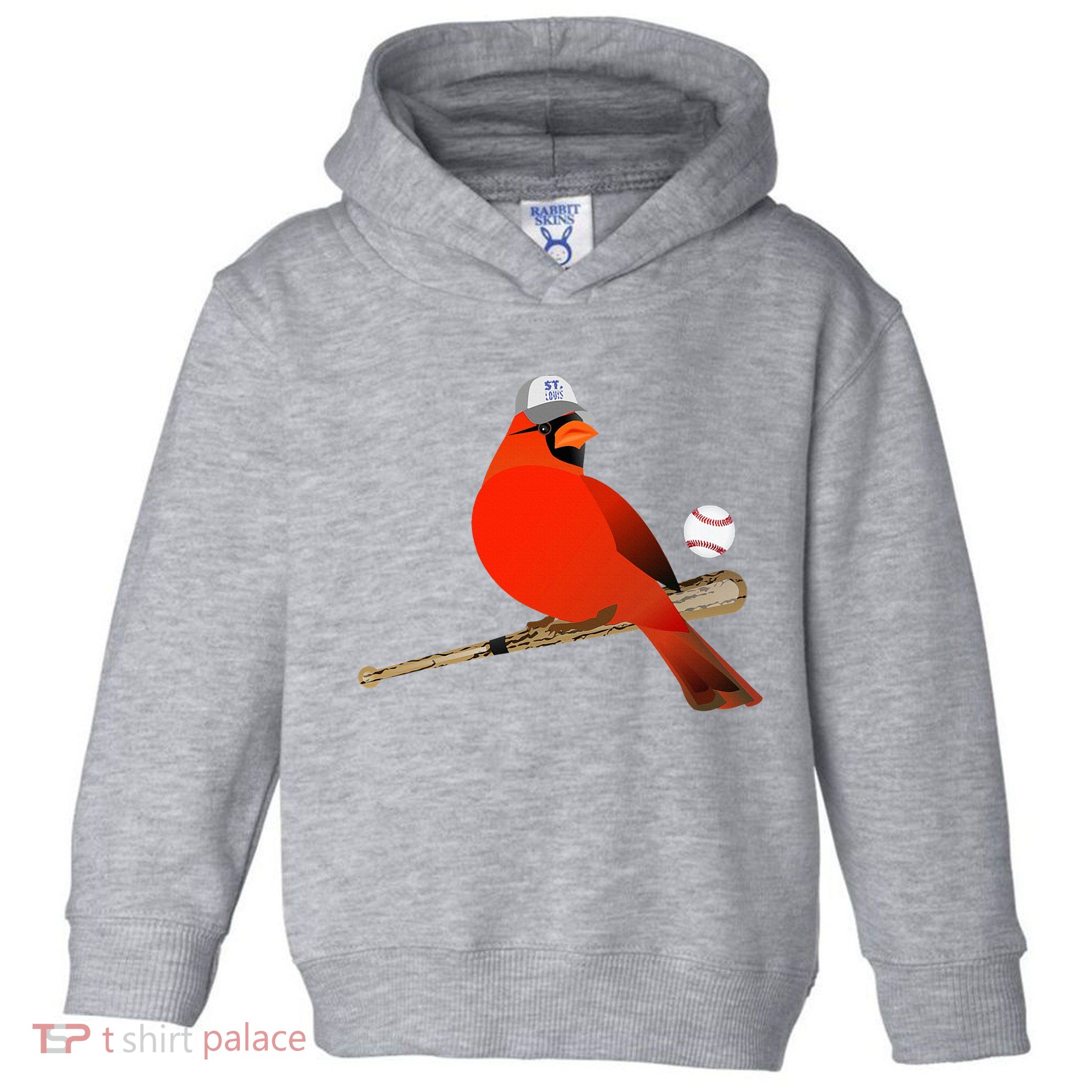 Saint Louis Red Cardinal Funny Bird Design Toddler Hoodie