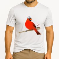 Saint Louis Red Cardinal Funny Bird Design Cooling Performance Crew T-Shirt