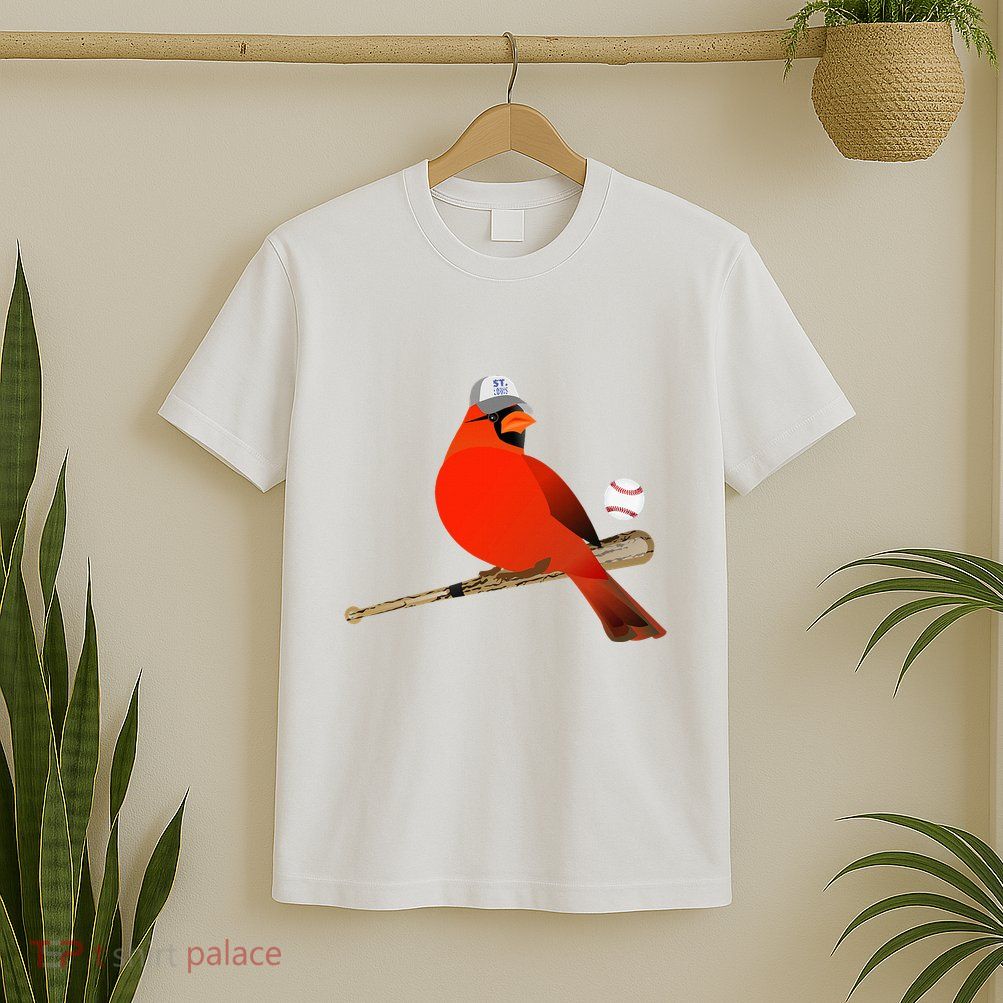 Saint Louis Red Cardinal Funny Bird Design T-Shirt