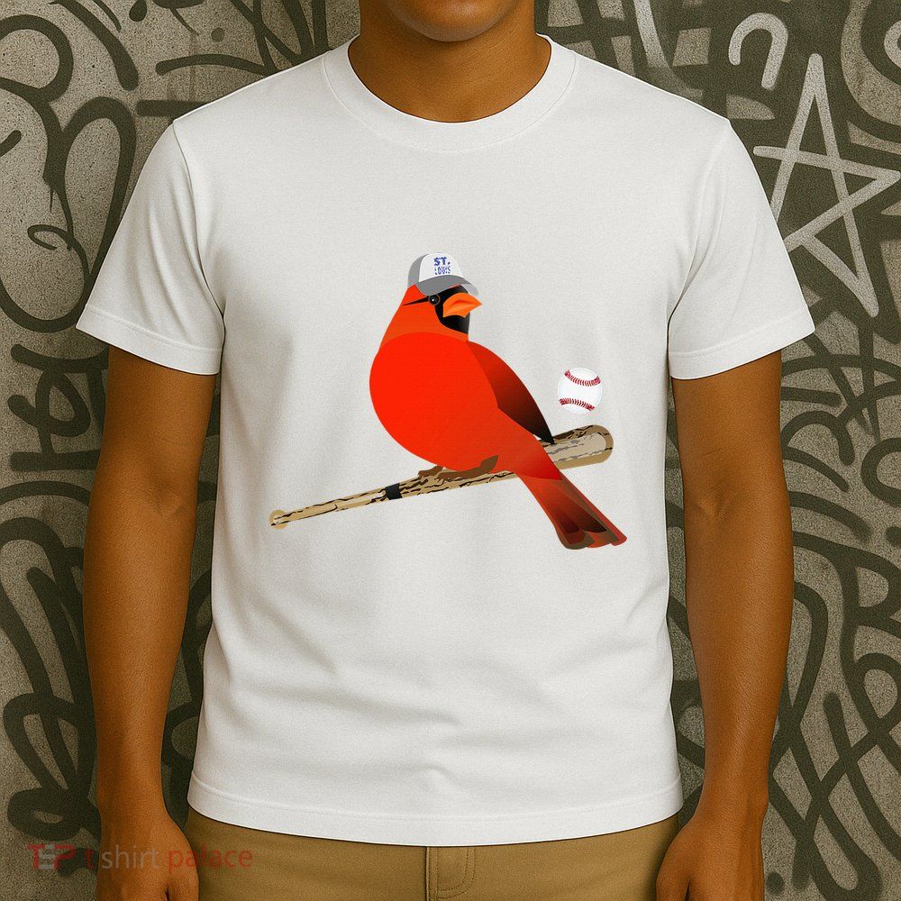 Saint Louis Red Cardinal Funny Bird Design T-Shirt