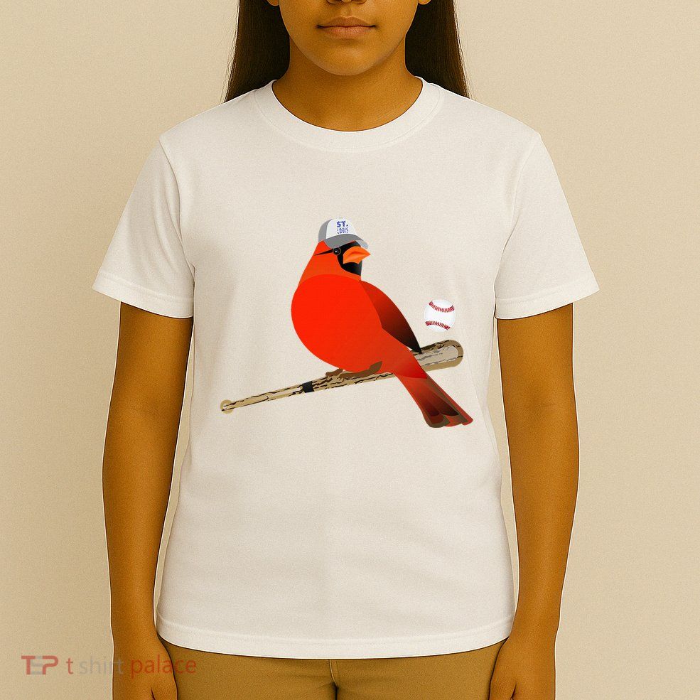 Saint Louis Red Cardinal Funny Bird Design T-Shirt