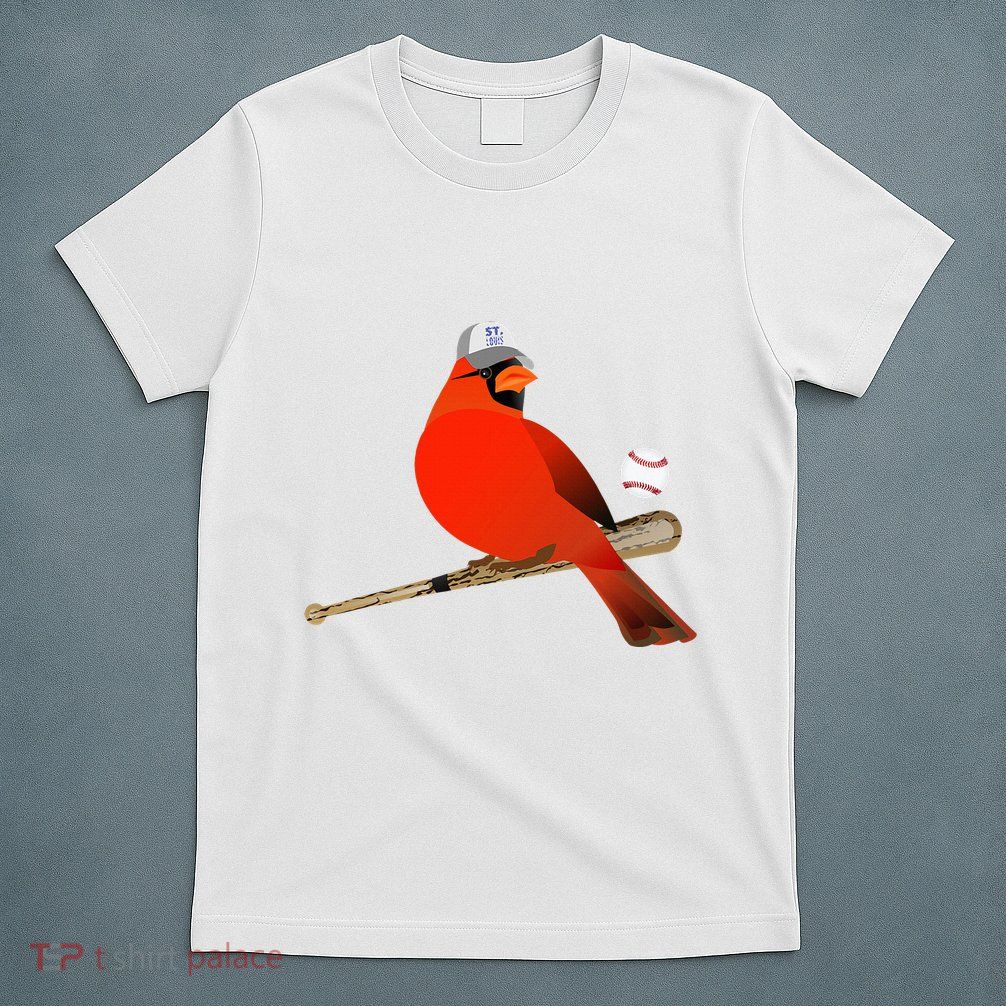 Saint Louis Red Cardinal Funny Bird Design T-Shirt