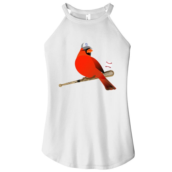 Saint Louis Red Cardinal Funny Bird Design Women's Perfect Tri Rocker Tank