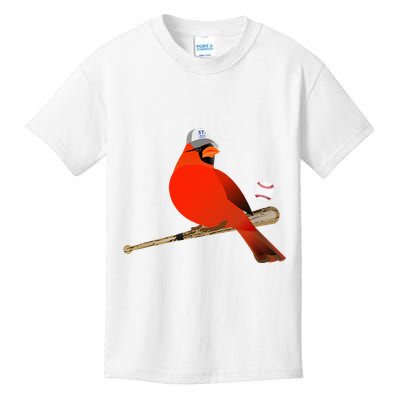 Saint Louis Red Cardinal Funny Bird Design Kids T-Shirt