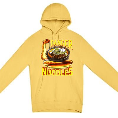 Snake Lover Rattlesnake Danger Noodles Snake Premium Pullover Hoodie