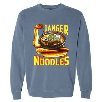 Snake Lover Rattlesnake Danger Noodles Snake Garment-Dyed Sweatshirt