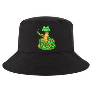 Snake Lover Reptile Cobra Python Boa Herpetologist Cool Comfort Performance Bucket Hat