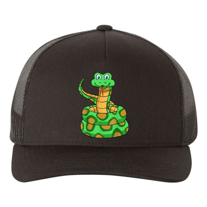 Snake Lover Reptile Cobra Python Boa Herpetologist Yupoong Adult 5-Panel Trucker Hat