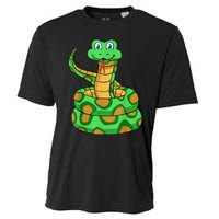 Snake Lover Reptile Cobra Python Boa Herpetologist Cooling Performance Crew T-Shirt