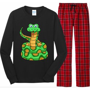 Snake Lover Reptile Cobra Python Boa Herpetologist Long Sleeve Pajama Set