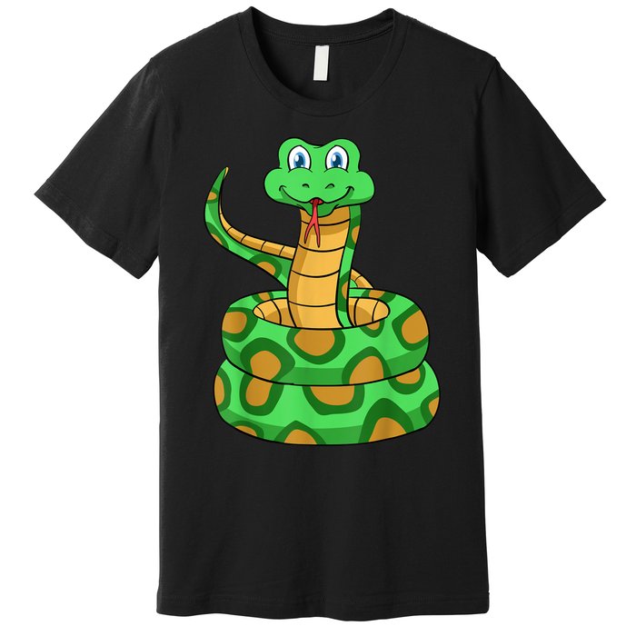 Snake Lover Reptile Cobra Python Boa Herpetologist Premium T-Shirt