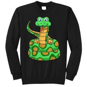 Snake Lover Reptile Cobra Python Boa Herpetologist Tall Sweatshirt