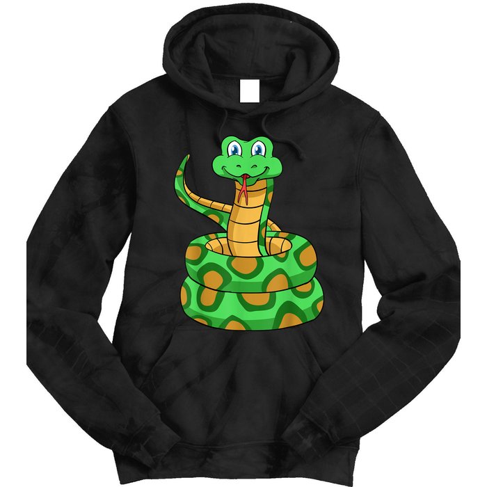 Snake Lover Reptile Cobra Python Boa Herpetologist Tie Dye Hoodie