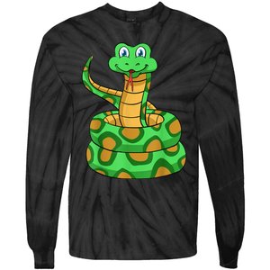 Snake Lover Reptile Cobra Python Boa Herpetologist Tie-Dye Long Sleeve Shirt