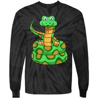 Snake Lover Reptile Cobra Python Boa Herpetologist Tie-Dye Long Sleeve Shirt