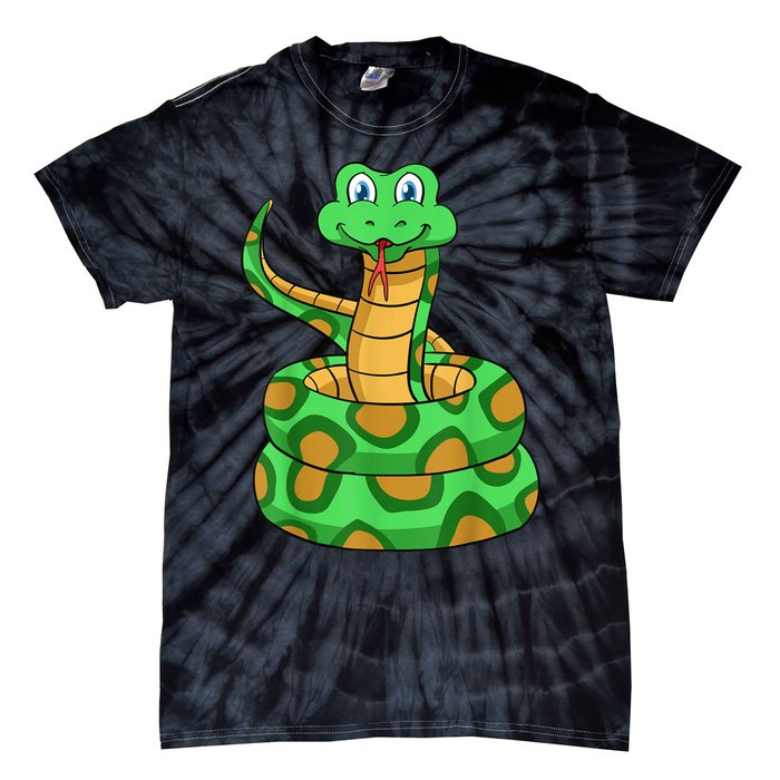 Snake Lover Reptile Cobra Python Boa Herpetologist Tie-Dye T-Shirt