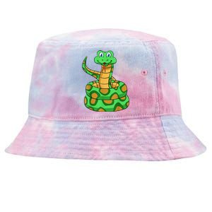 Snake Lover Reptile Cobra Python Boa Herpetologist Tie-Dyed Bucket Hat