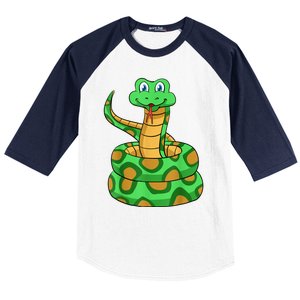 Snake Lover Reptile Cobra Python Boa Herpetologist Baseball Sleeve Shirt