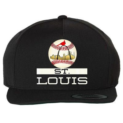 Saint Louis Red Cardinal Cool Baseball Skyline Wool Snapback Cap