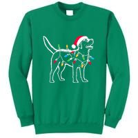 Santa Labrador Retriever Funny Christmas Lights Dog Lover Gift Sweatshirt