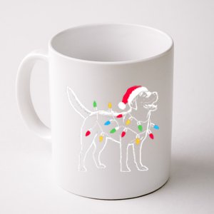 Santa Labrador Retriever Funny Christmas Lights Dog Lover Gift Coffee Mug