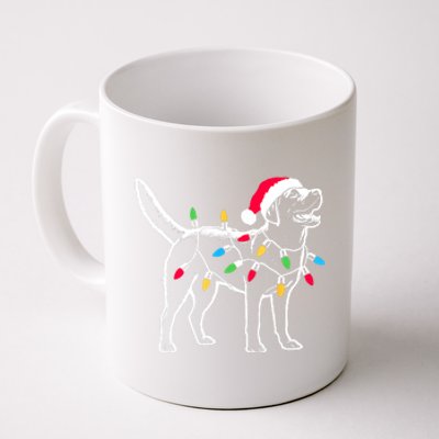 Santa Labrador Retriever Funny Christmas Lights Dog Lover Gift Coffee Mug