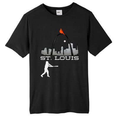 Saint Louis Red Cardinal Baseball Player Tall Fusion ChromaSoft Performance T-Shirt