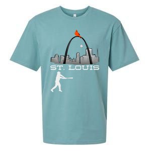 Saint Louis Red Cardinal Baseball Player Sueded Cloud Jersey T-Shirt