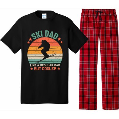 Skiing Lover Retro Ski Dad Like A Regular Dad But Cooler Gift Pajama Set