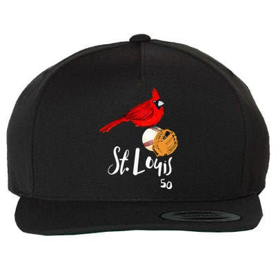 Saint Louis Red Cardinal Number 50 Baseball Wool Snapback Cap