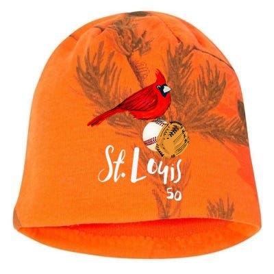 Saint Louis Red Cardinal Number 50 Baseball Kati - Camo Knit Beanie