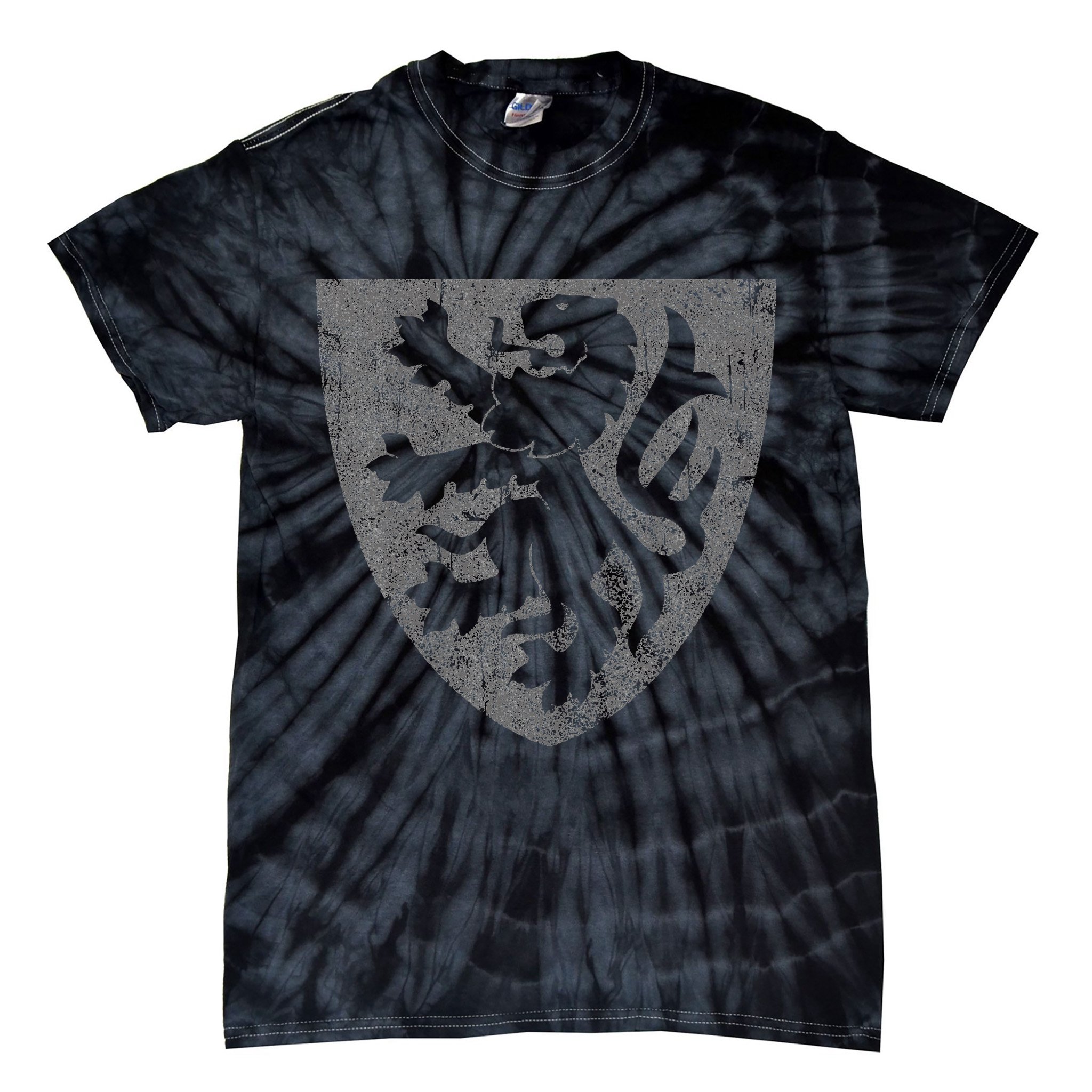 Scottish Lion Rampant Heraldry Shield Scotland Flag Tie-Dye T-Shirt
