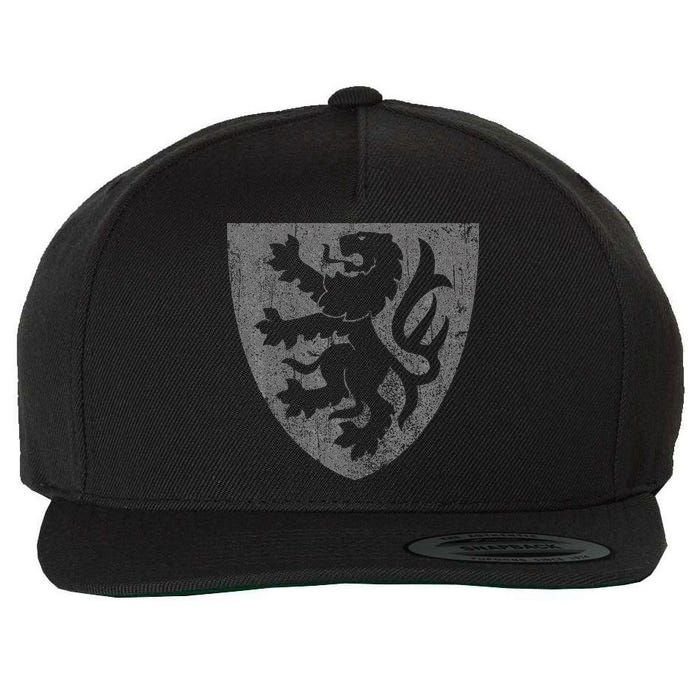 Scottish Lion Rampant Heraldry Shield Scotland Flag Wool Snapback Cap