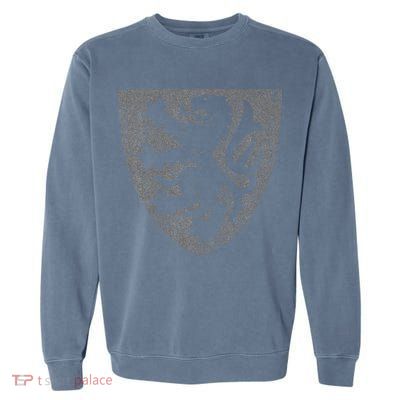 Scottish Lion Rampant Heraldry Shield Scotland Flag Garment-Dyed Sweatshirt