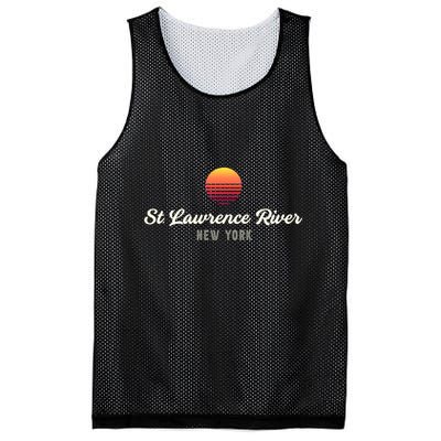 St Lawrence River NEW YORK Bass Fishing Fishin Pro Mesh Reversible Basketball Jersey Tank